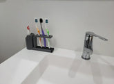 3D Printed Toothbrush Holder with Toothpaste Slot – Hygienic PLA Bathroom Organizer