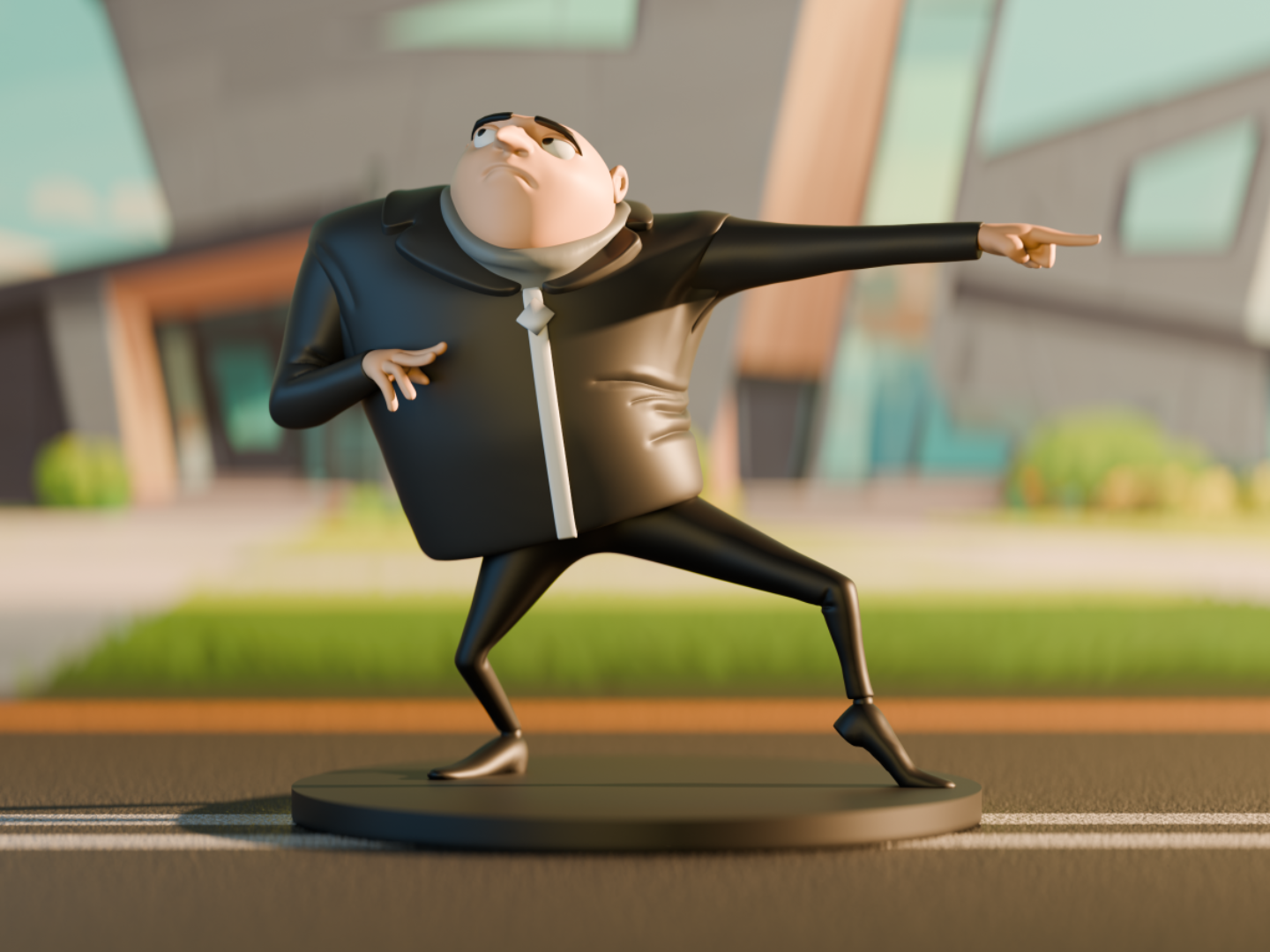 Συλλεκτική Φιγούρα Cartoon “Secret Agent” 3D Printed – Διακοσμητικό Μοντέλο από PLA