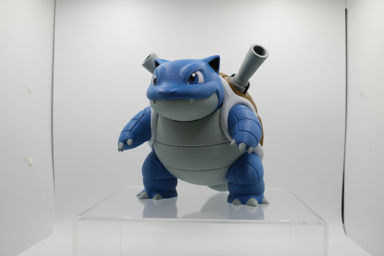 3D Printed Διακοσμητική Φιγούρα Blastoise – Συλλεκτικό Gaming Display