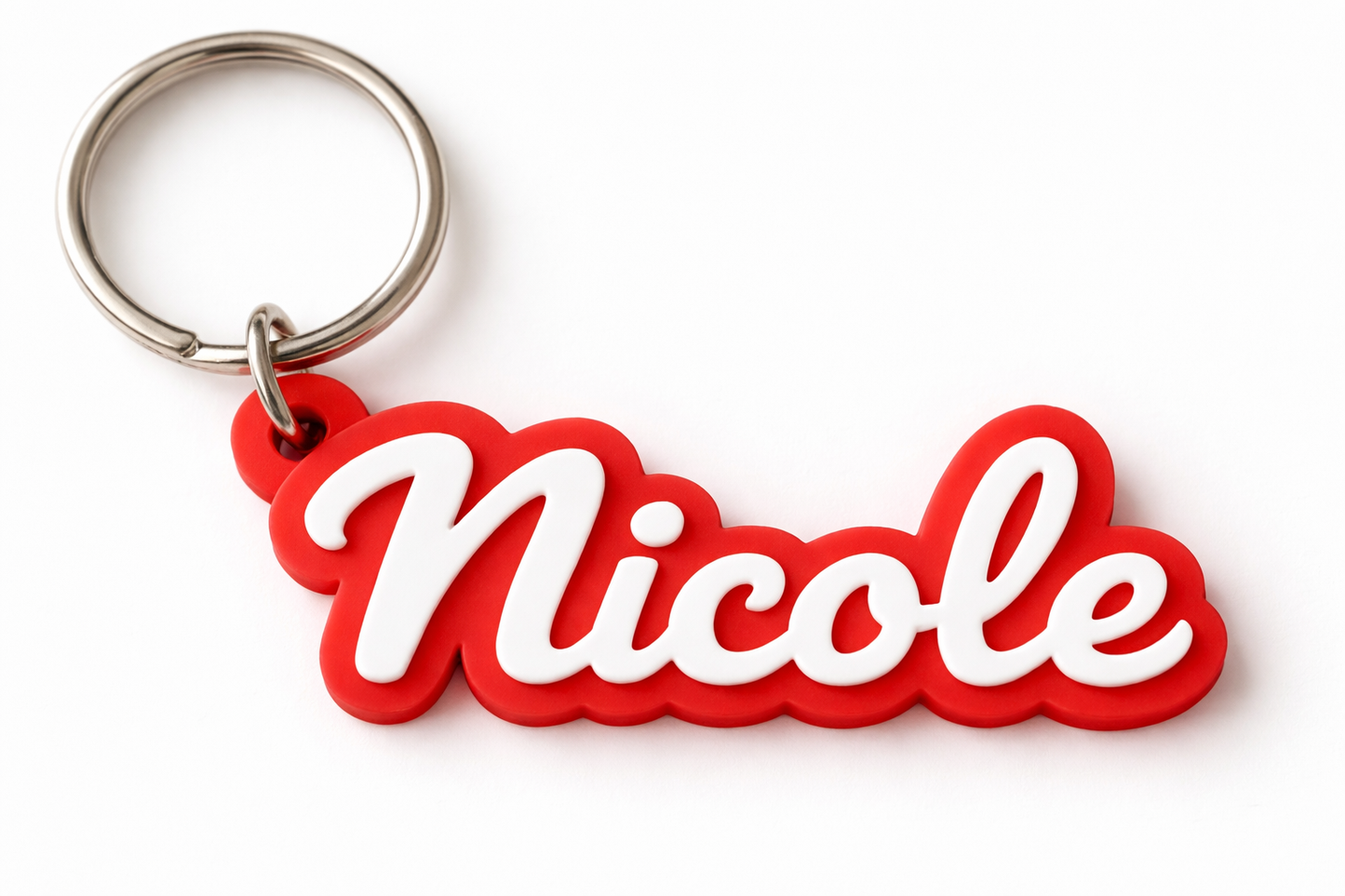 Εξατομικευμένο Μπρελόκ Ονόματος 3D Printed – Προσαρμοσμένο Κείμενο – Διπλό Χρώμα